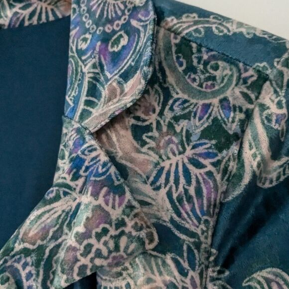 Free People Blue Delphine Velvet Long Sleeve Jumpsuit - Picture 6 of 8